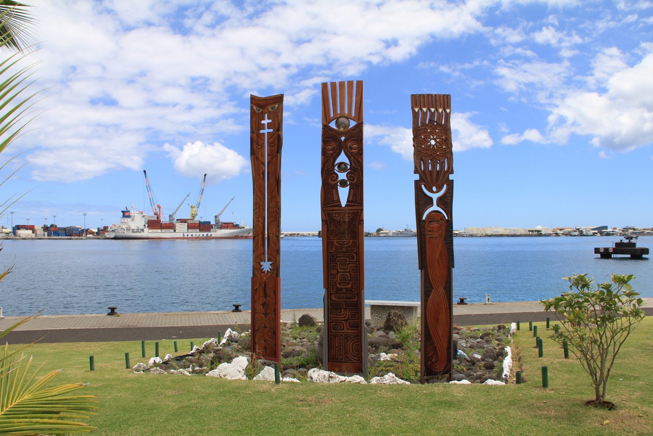 Memorial to victims of nuclear testing, Papeete, Tahiti
