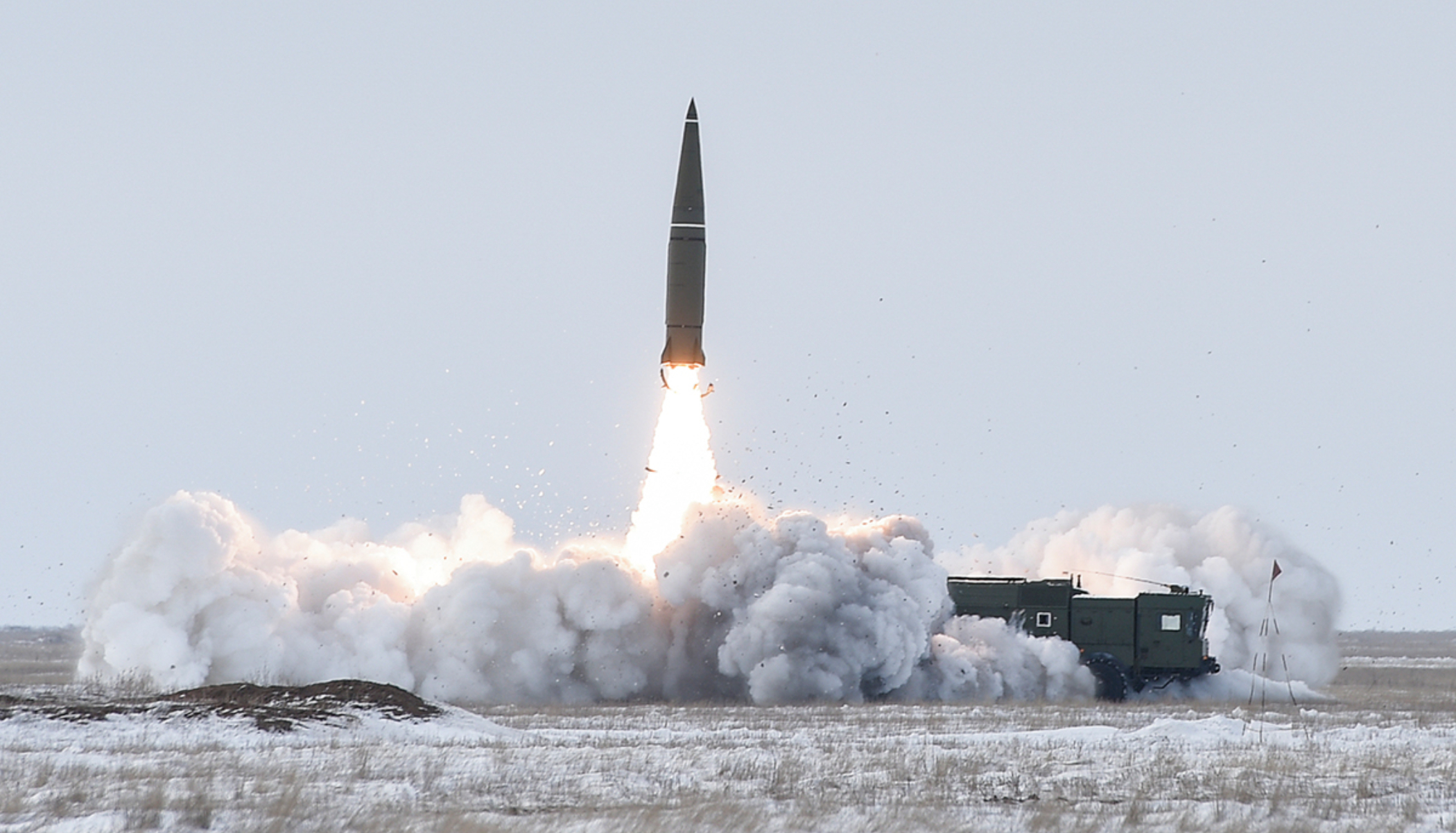 Practice launch of Russia's Iskander 500 km range missile, 2 March 2018. Photo: Russian Ministry of Defense, mil.ru.
