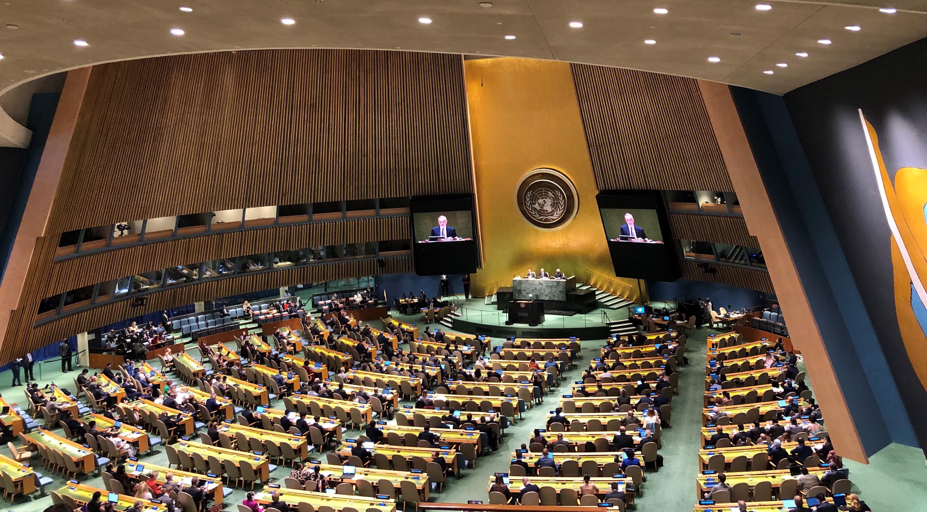 General Assembly Hall during the opening of the 10th NPT Review Conference (