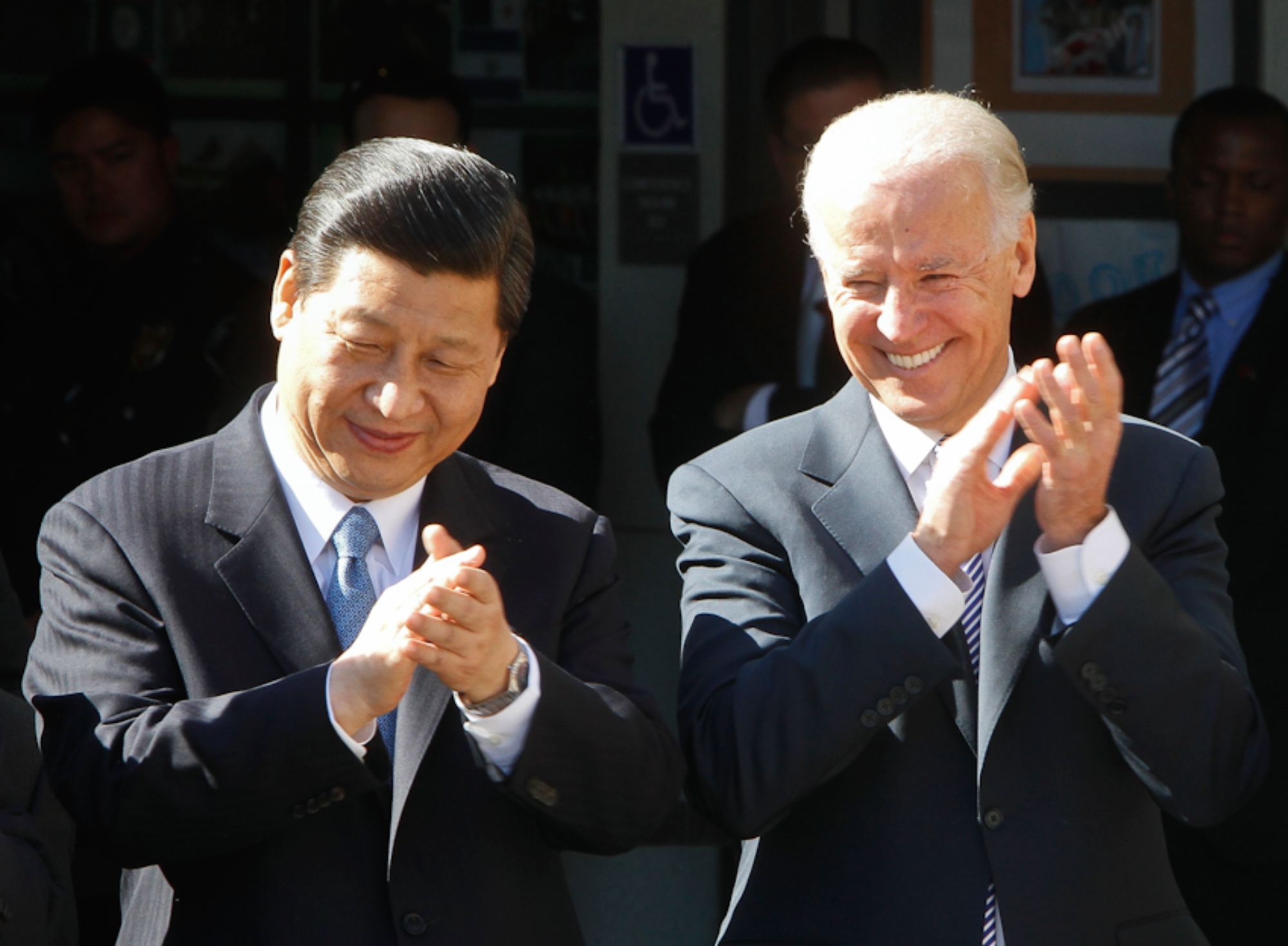 Then-U.S. Vice President Biden and then-Chinese Vice President Xi, Los Angeles, February 14, 2012. Source: Photos: David Starkopf / Office of Mayor Antonio R. Villaraigosa, flickr.com.