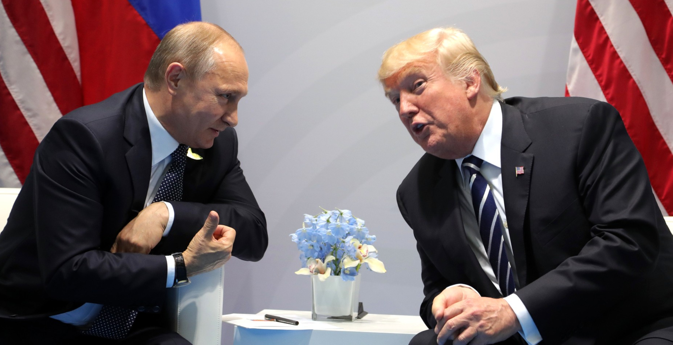 Vladimir Putin and Donald Trump meet at the G-20 Hamburg Summit, July 7, 2017. Source: kremlin.ru.