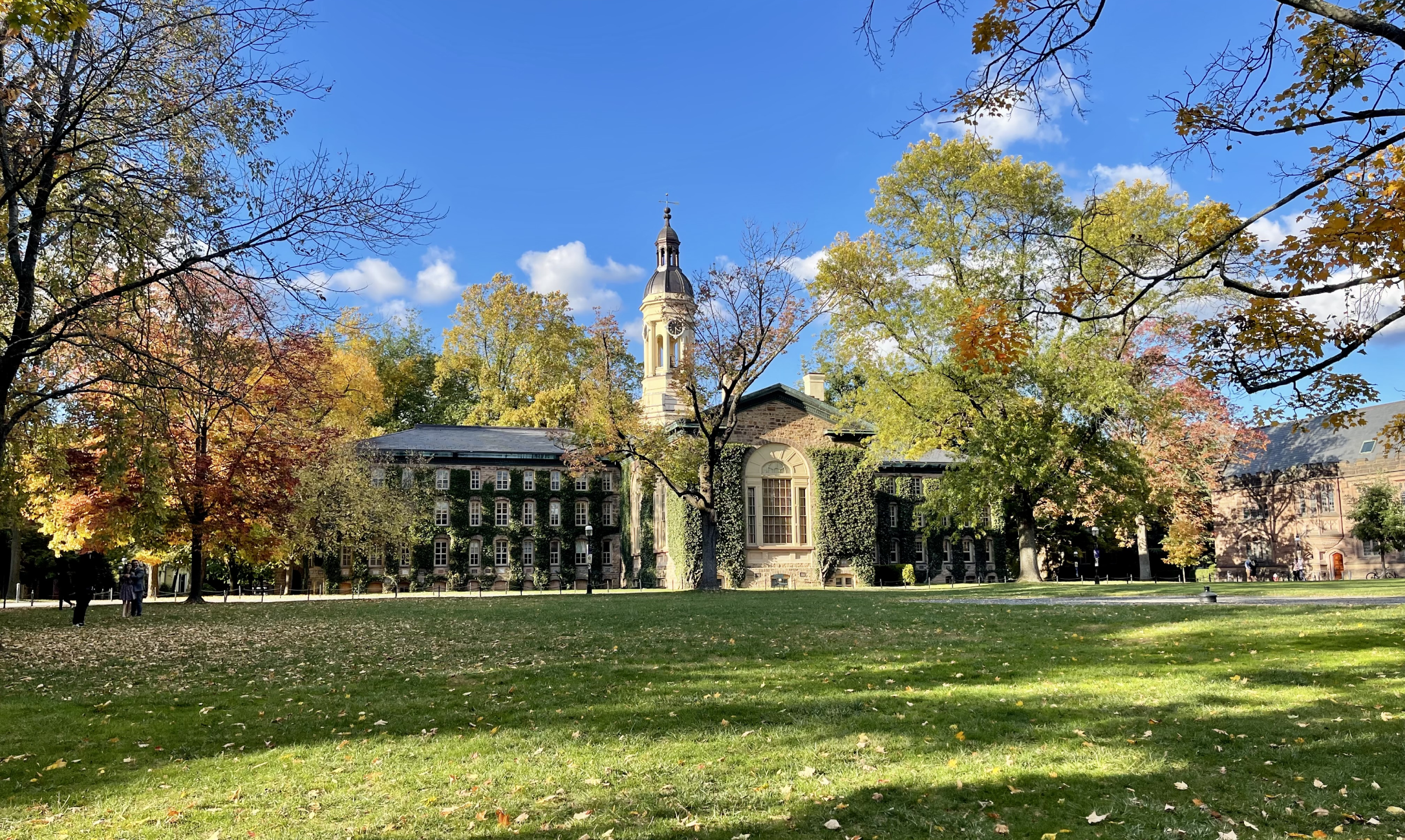 Photo of Nassau Hall, Princeton University.