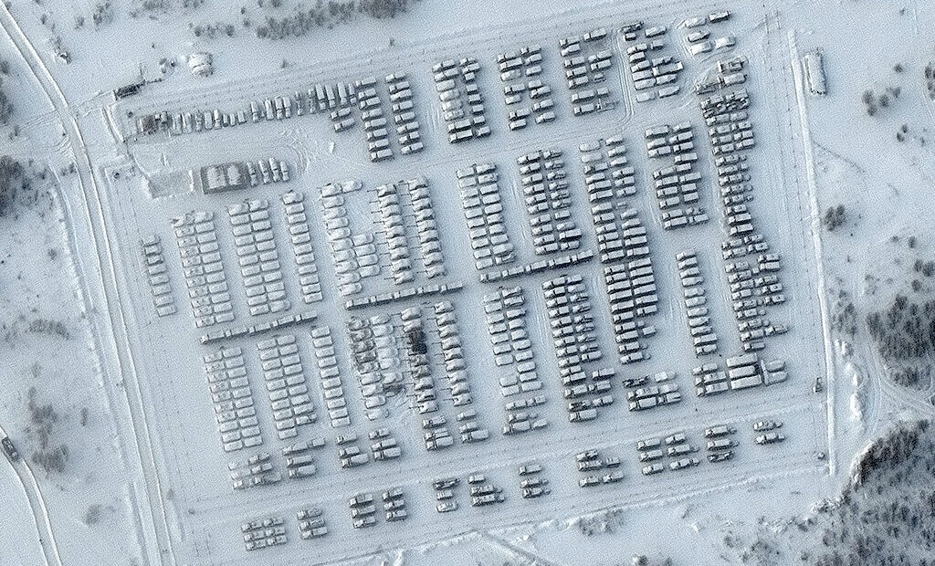 Battle group deployments at the Pogonovo training area in Voronezh, Russia, Wednesday, Jan. 19, 2022.