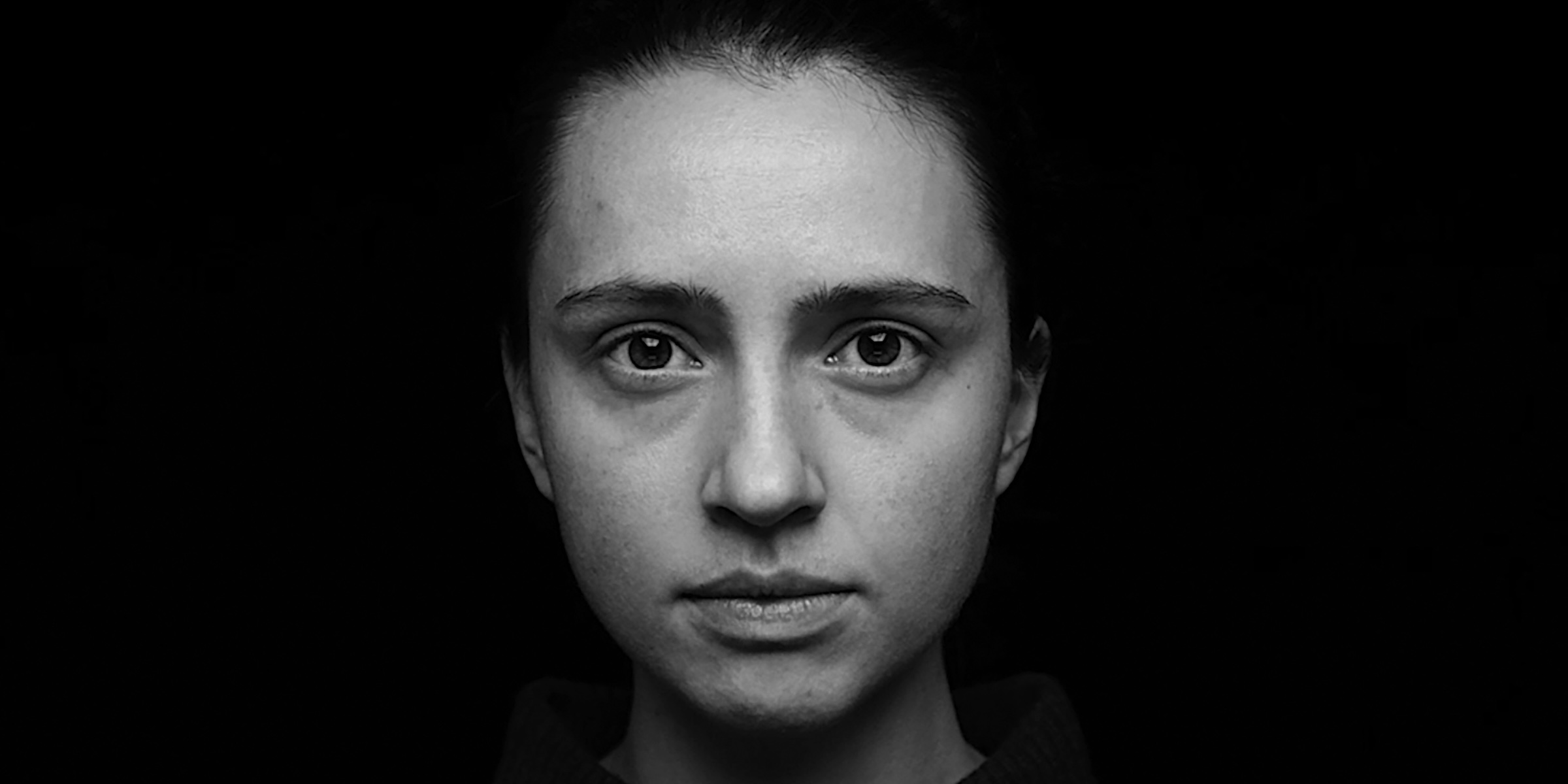 Person with eyes open