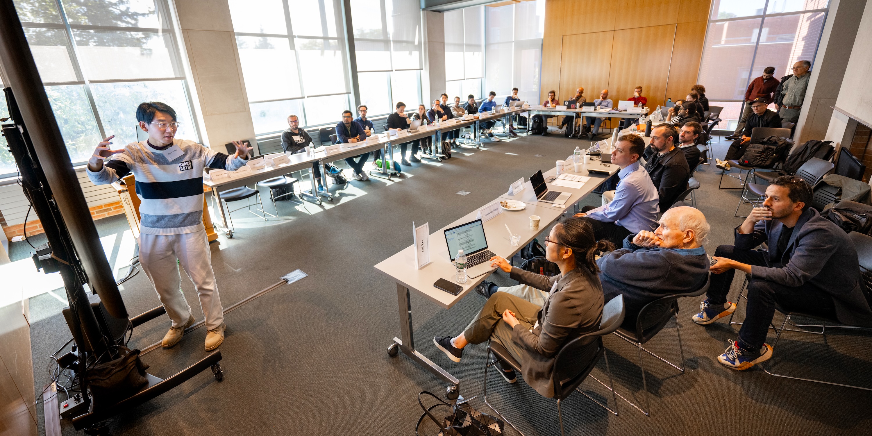 Participant presenting at the 2024 School on Science and Global Security