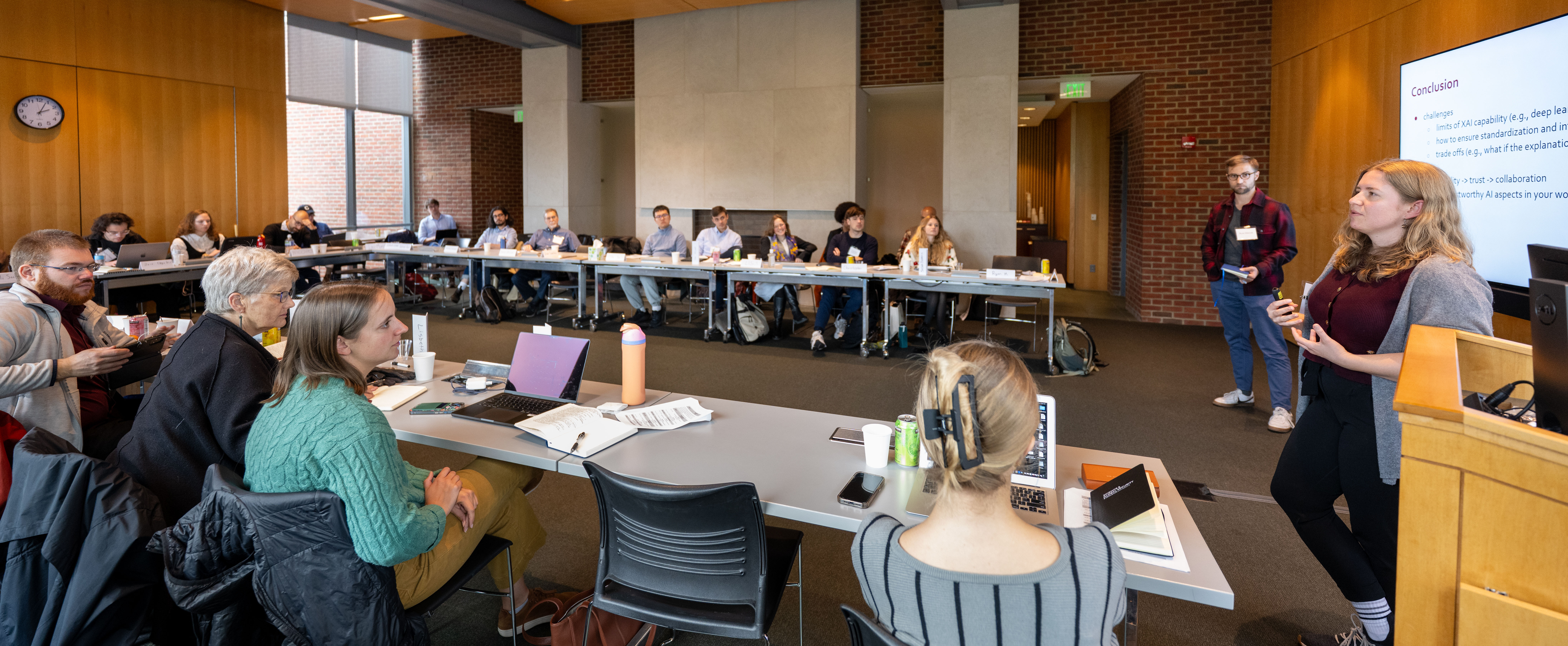 Participant presenting at the 2025 School on Science and Global Security