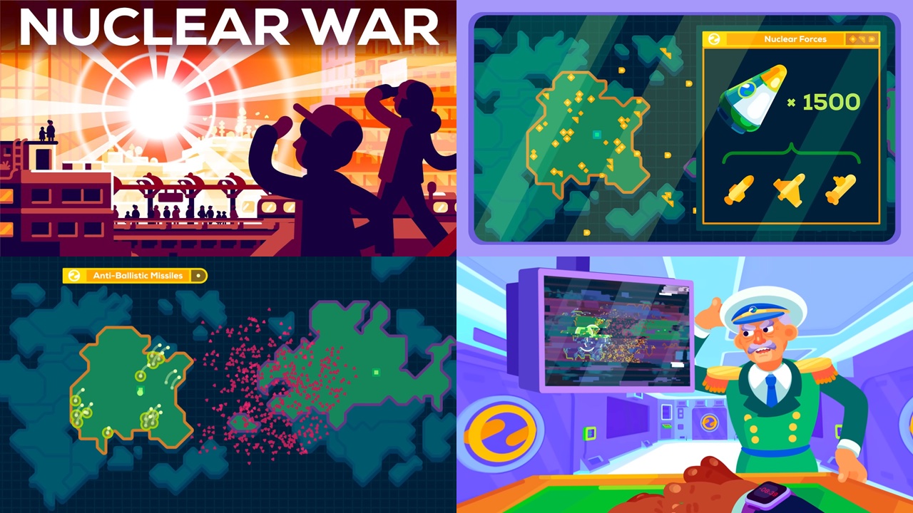 Stills from "How A Nuclear War Will Start - Minute by Minute"