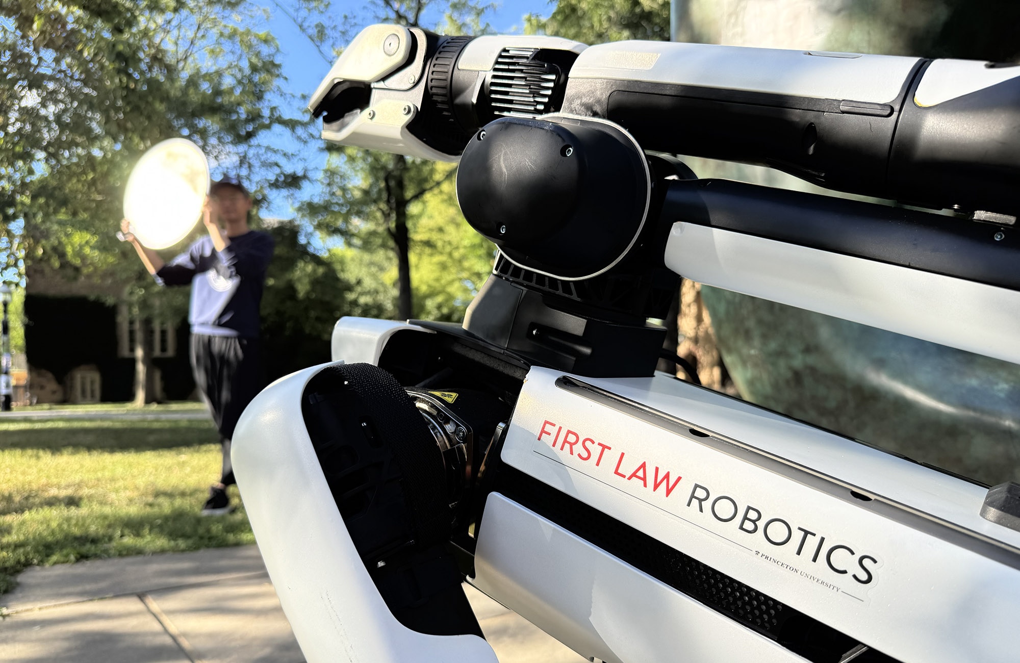 SPOT robot with reflector