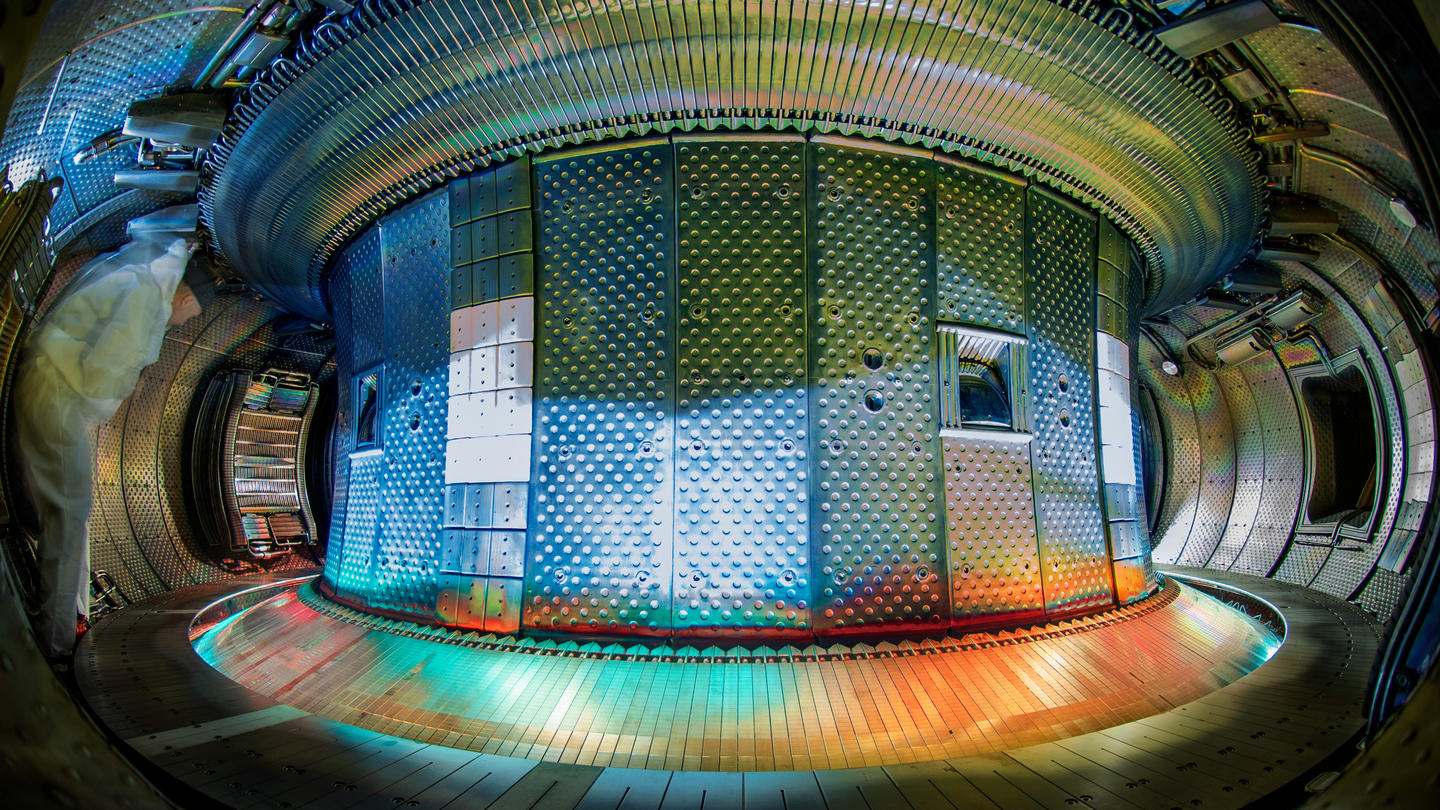 View of the WEST fusion device