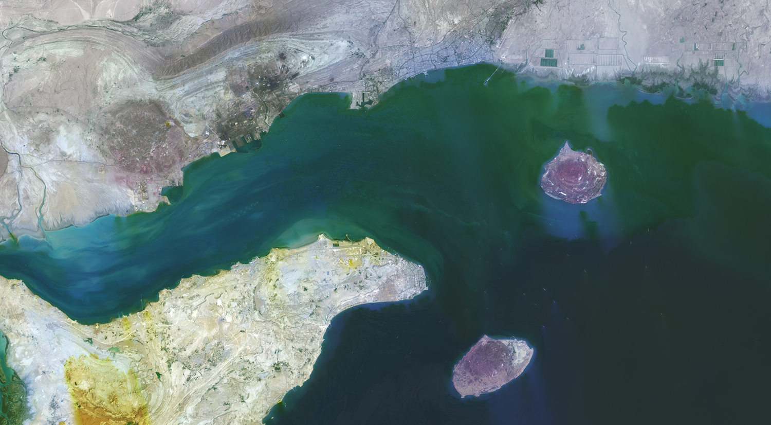 Landsat Straight of Hormuz