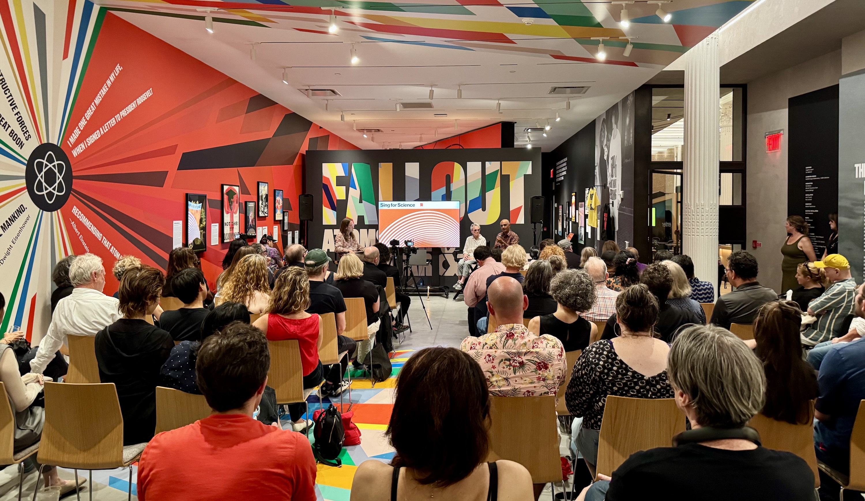 Audience at the poster house